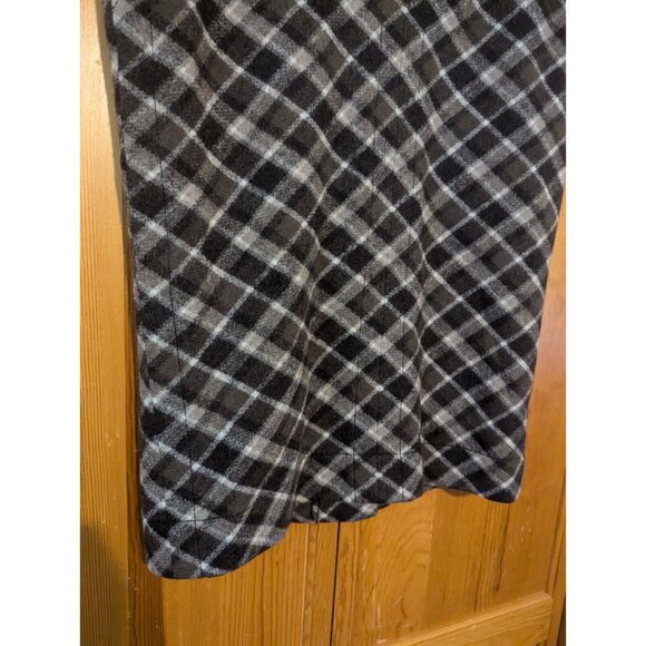 Tory Burch Skirt Womens L Plaid Wool Brown & Black Preppy Office - Picture 6 of 13